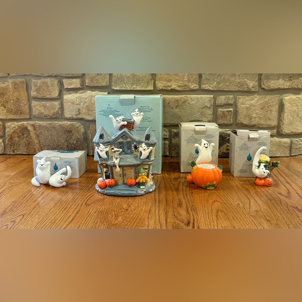Vintage retired Partylite Halloween set (NEW)